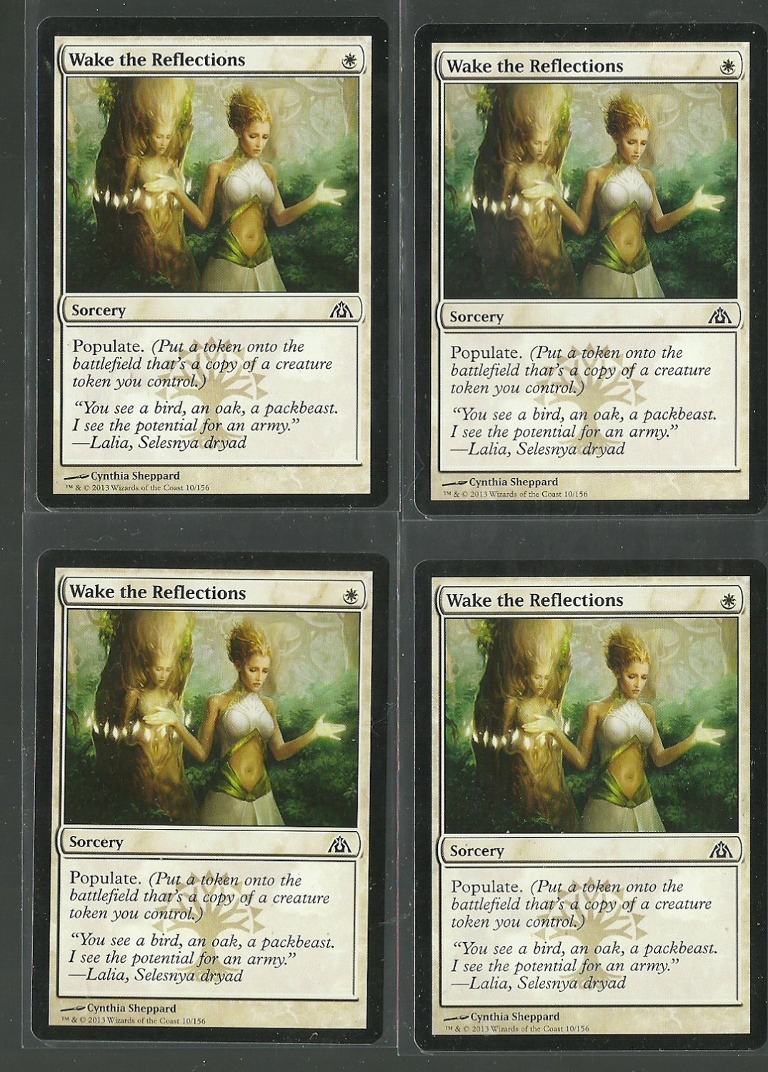 Wake the Reflections x4 NM Dragons Maze Magic the Gathering