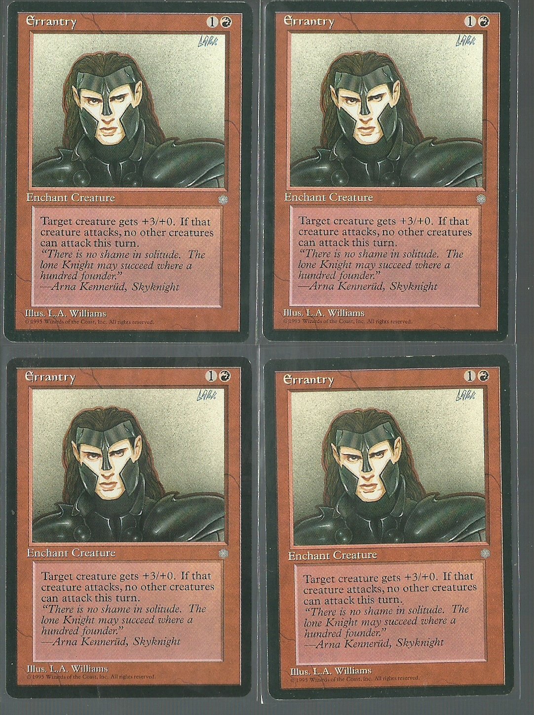 Errantry x4 Good Ice Age Magic the Gathering