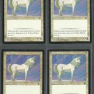Regal Unicorn x4 NM Portal Magic the Gathering