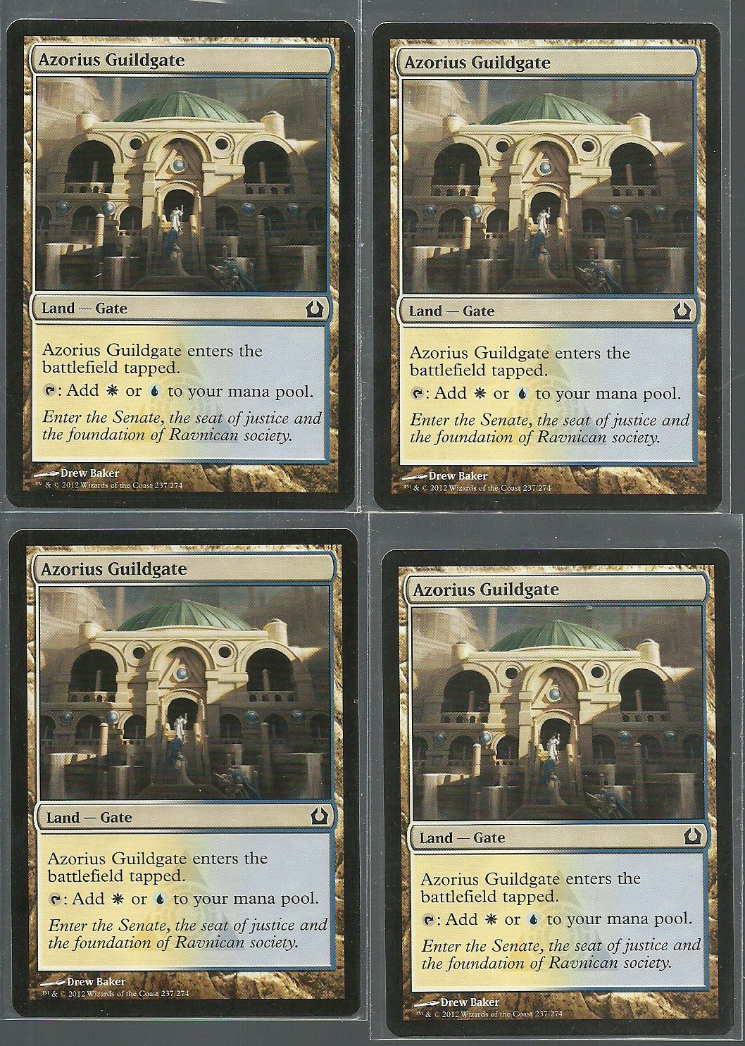 Azorius Guildgate x4 NM Return to Ravnica Magic the Gathering