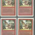 Earthbind x4 - NM - Revised - Magic the Gathering