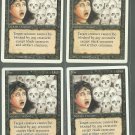 Fear x4 - NM - Revised - Magic the Gathering