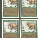 War Mammoth x4 - NM - Revised - Magic the Gathering