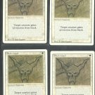 Black Ward x4 NM Revised Magic the Gathering