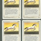 Pearled Unicorn x4 - NM - Revised - Magic the Gathering