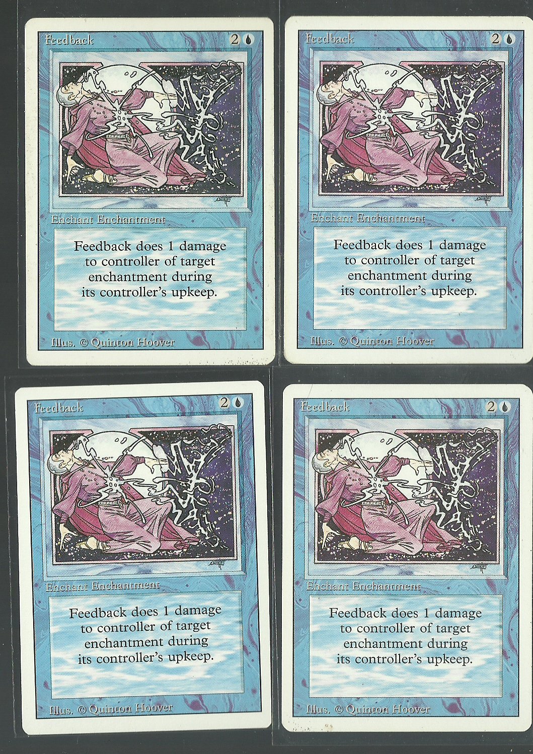 Feedback x4 NM Revised Magic the Gathering