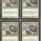 Circle of Protection White x4 NM Tempest Magic the Gathering