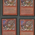 Rock Slide x4 NM Visions Magic the Gathering