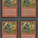 Raging Gorilla x4 NM Visions Magic the Gathering