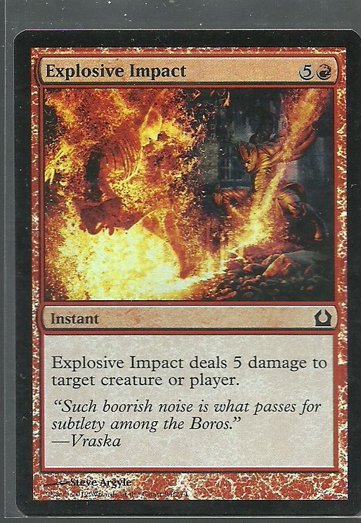 Explosive Impact NM Foil Return to Ravnica Magic the Gathering