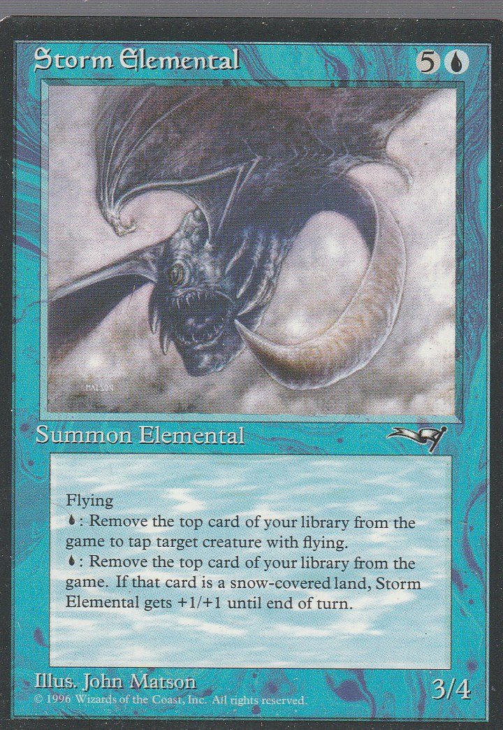 Storm Elemental - VG - Alliances - magic the Gathering