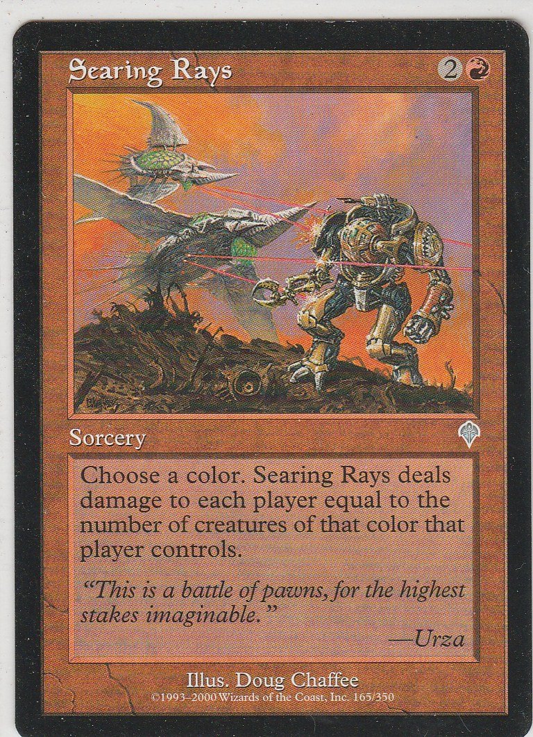 Searing Rays - VG - Invasion - Magic the Gathering