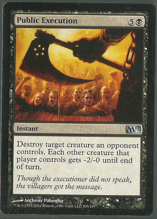 Public Execution - NM - Magic 2013 - Magic the Gathering