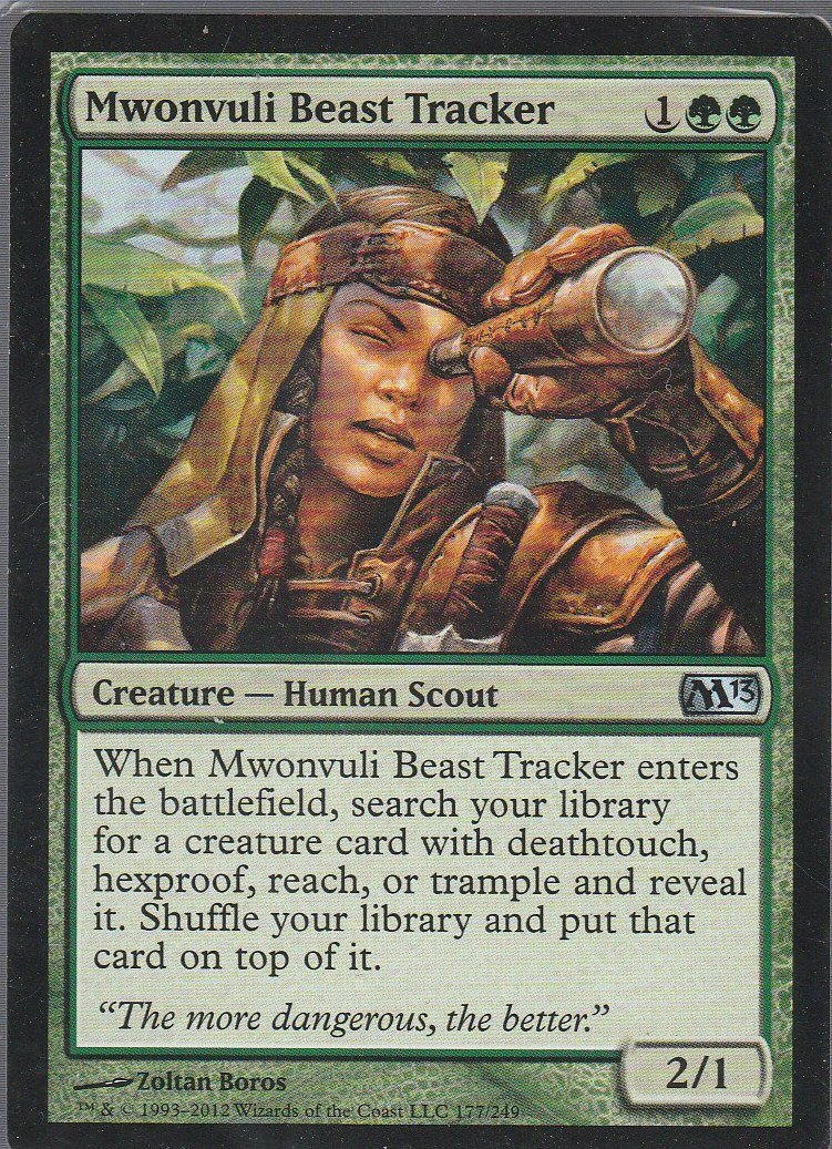 Mwonvuli Beast Tracker - NM - Magic 2013 - Magic the Gathering
