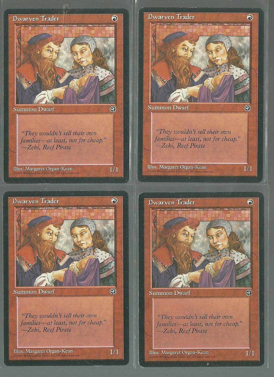 Dwarven Trader V2 x4 - Good - Homelands - Magic the Gathering