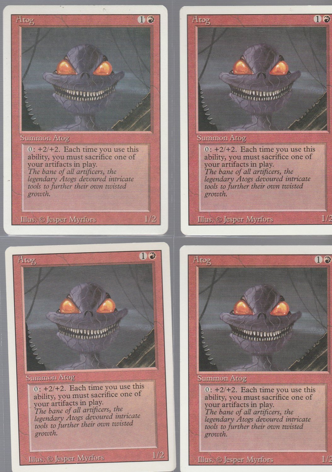 Atog x4 - NM - Revised - Magic the Gathering