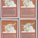 Hurloon Minotaur x4 - NM - Revised - Magic the Gathering
