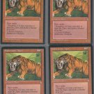 Sabretooth Tiger x4 - Good - Ice Age - Magic the Gathering