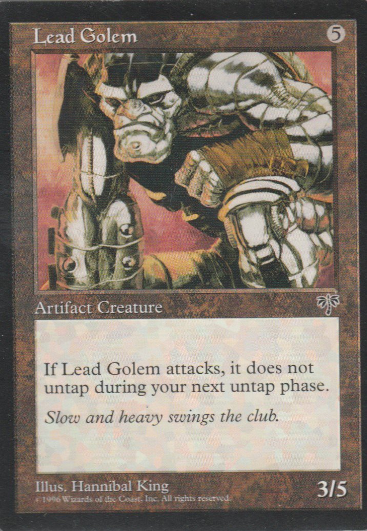 Lead Golem - VG - Mirage - Magic the Gathering