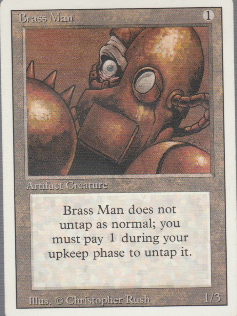 Brass Man - VG - Revised- Magic the Gathering