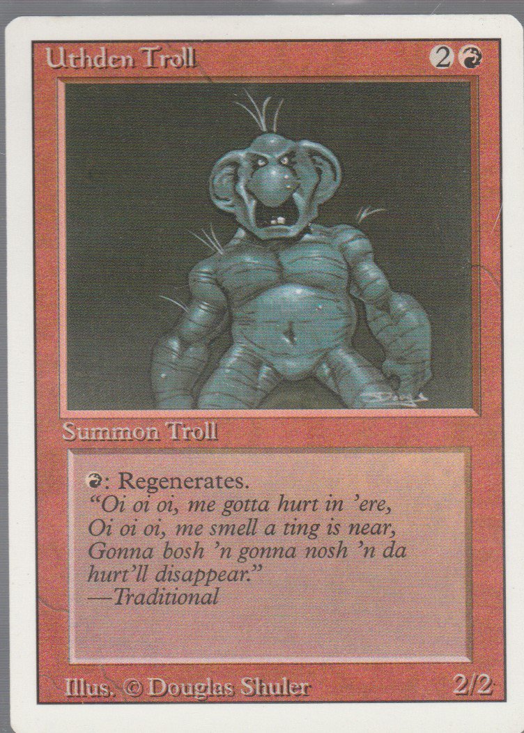 Uthden Troll - VG - Revised- Magic the Gathering