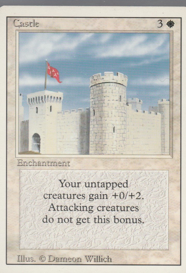Castle - VG - Revised- Magic the Gathering