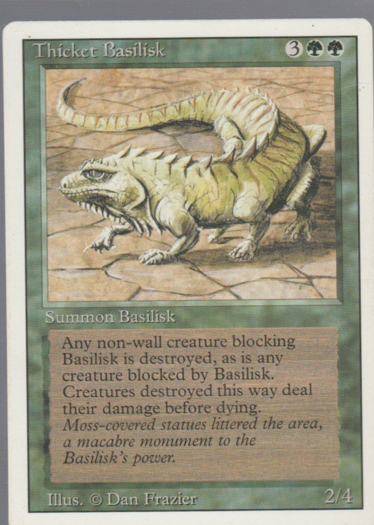 Thicket Basilisk - Good - Revised- Magic the Gathering