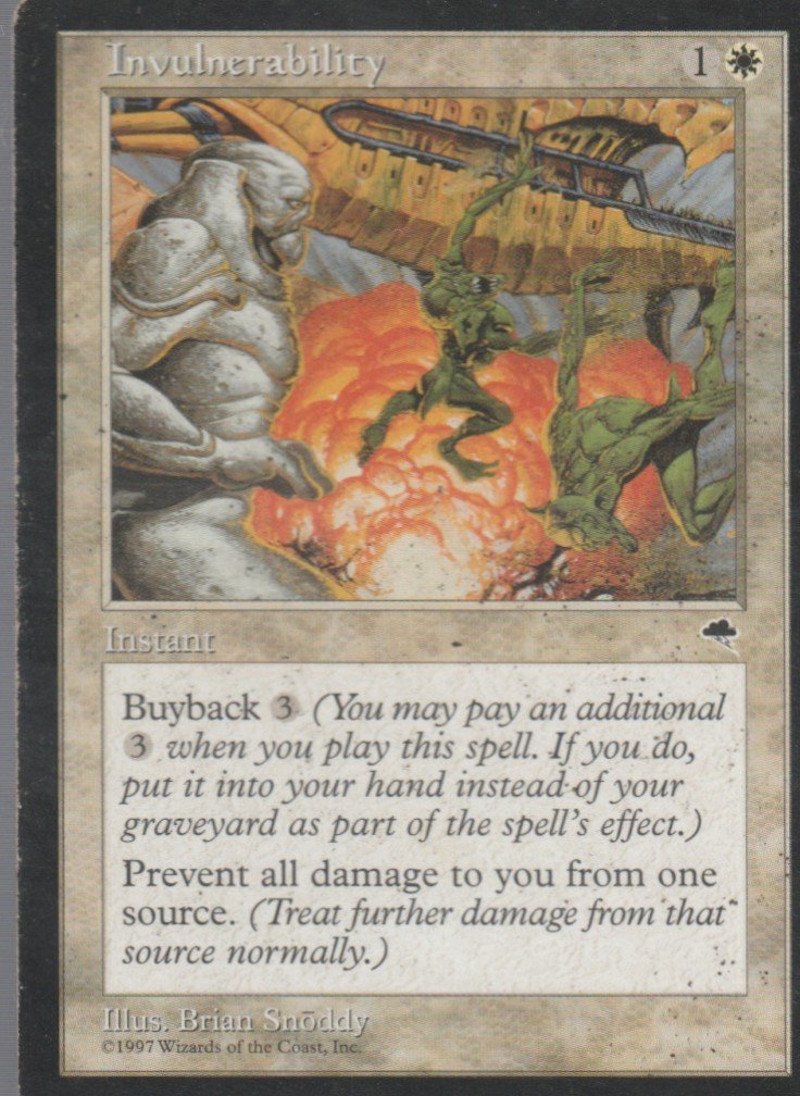 Invulnerability - Good - Tempest - Magic the Gathering