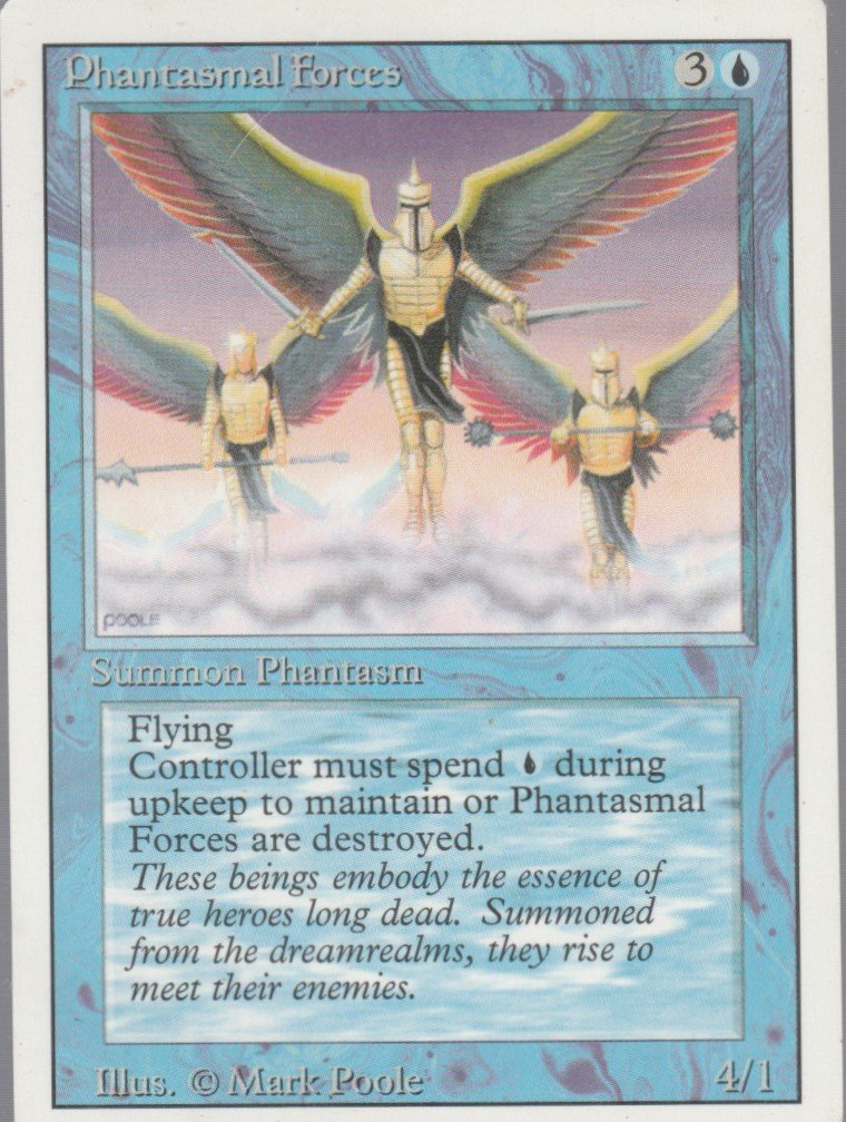 Phantasmal Forces - NM - Revised- Magic the Gathering