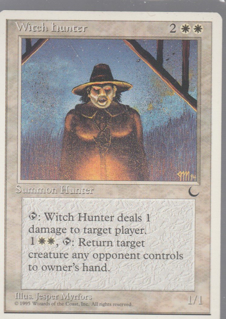Witch Hunter - NM - Chronicles - Magic the Gathering