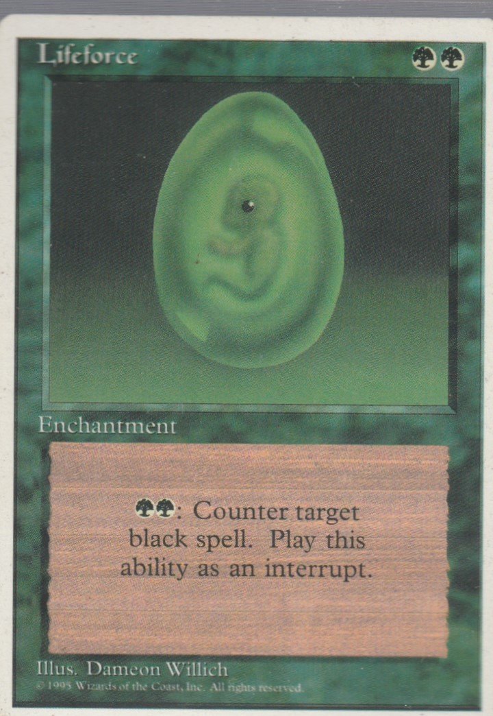 Lifeforce - VG - 4th Edition - Magic the Gathering