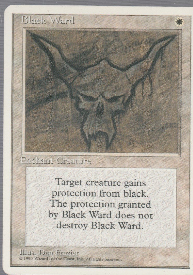 Black Ward - VG - 4th Edition - Magic the Gathering