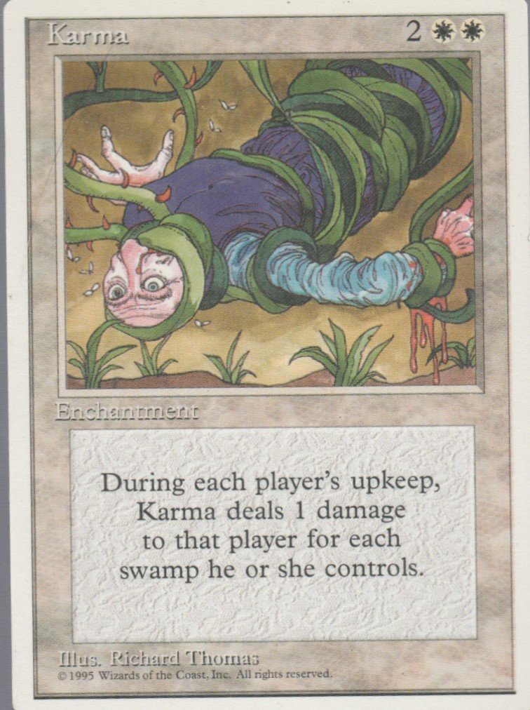 Karma - VG - 4th Edition - Magic the Gathering