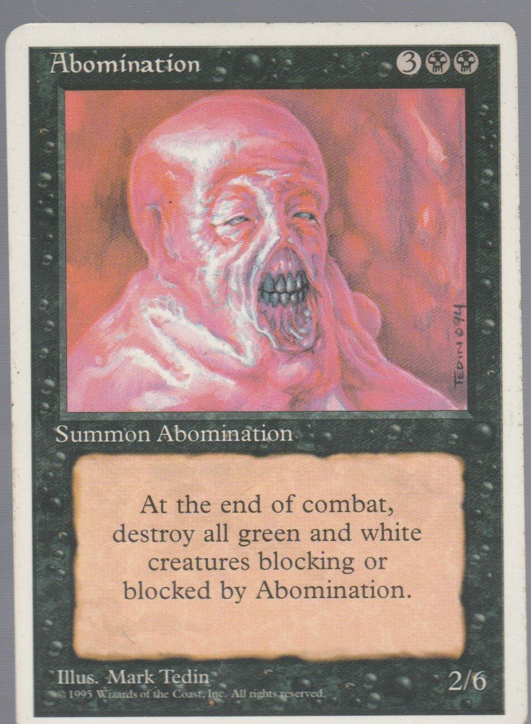 Abomination - VG - 4th Edition - Magic the Gathering