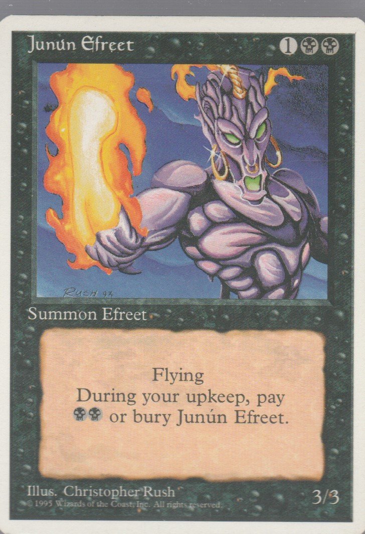Junun Efreet - VG - 4th Edition - Magic the Gathering