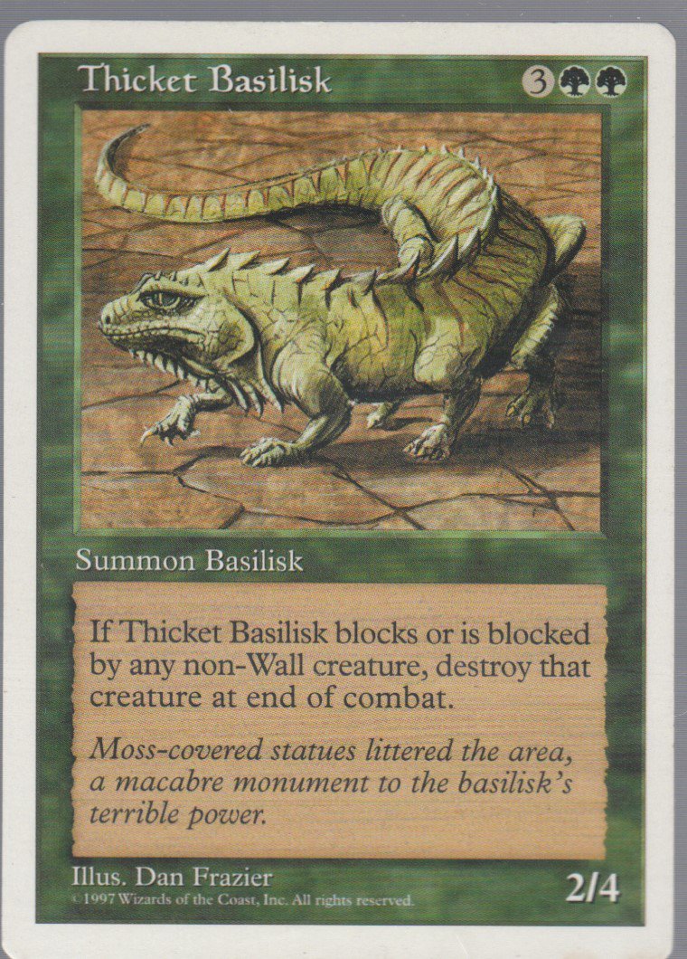 Thicket Basilisk - VG - 5th Edition - Magic the Gathering