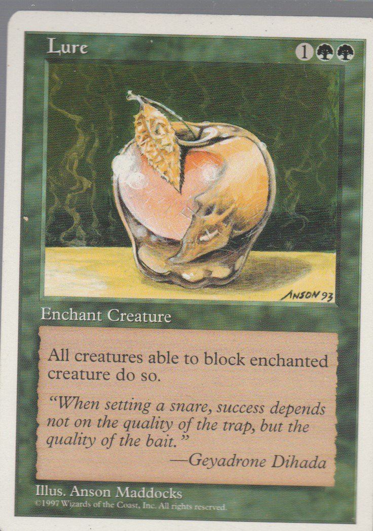 Lure - VG - 5th Edition - Magic the Gathering