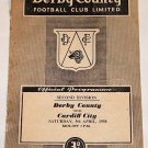 DERBY COUNTY v CARDIFF CITY - 05.APR.58 - Football Programme