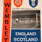 ENGLAND v SCOTLAND - 10.APR.65 - Football Programme