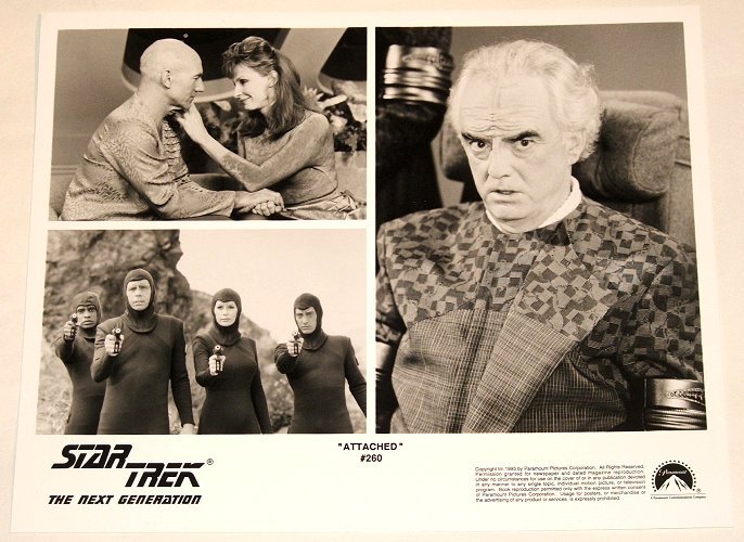 STAR TREK : THE NEXT GENERATION : Show 260 "Attached" 2x publicity photo
