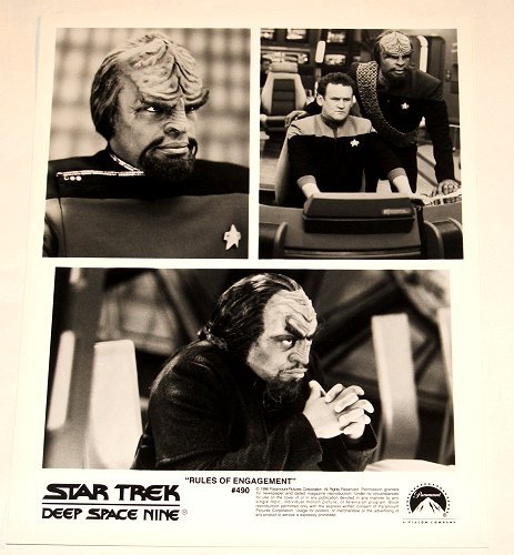 STAR TREK : DEEP SPACE NINE : Show 490 "Rules Of Engagement" 2x publicity photos