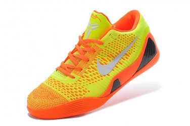 Nike Kobe 9 Elite Low Orange Yellow White Mens Basketball Shoes