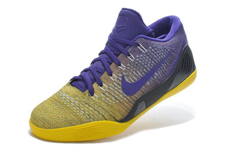 kobe bryant shoes purple yellow