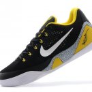 Nike 653972-602 Kobe 9 EM Low Black White Gold shoes