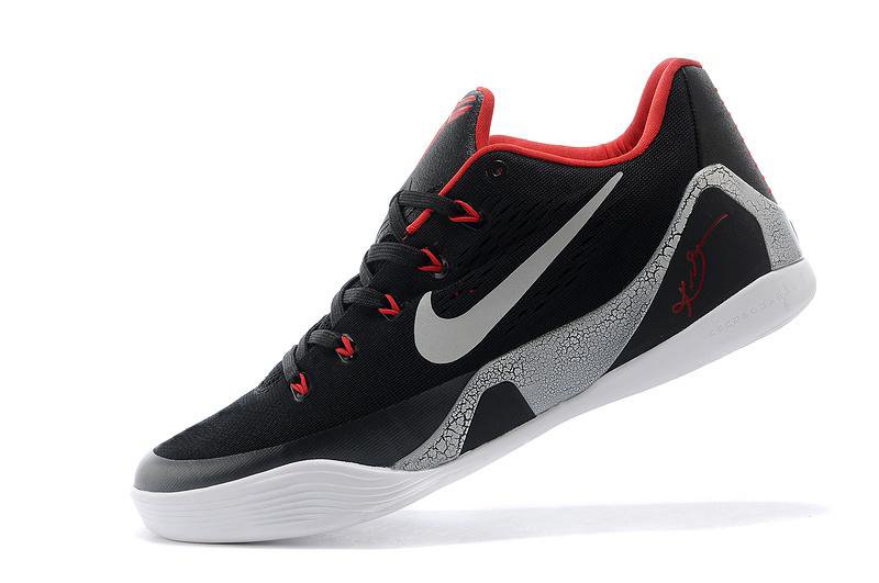 Order Nike 646701-001 Kobe 9 EM Black Laser Crimson Wolf Grey White