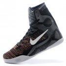 Nike 641714-001 Kobe 9 Elite XDR Black Metallic Silver-Vlt-Bright Crms basketball shoes