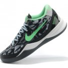 Cheap Nike Kobe VIII 8 2014 Black White Green Basketball Shoes