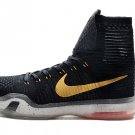 2015 NIKE Kobe 10 high top men basketball shoes black gold