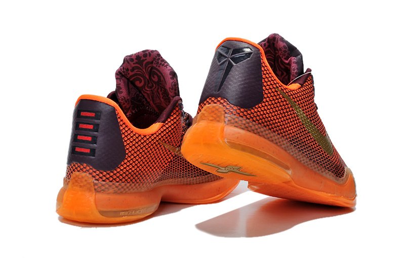 705317 676 Nike Zoom Kobe X (10) orange women basketball shoes