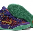 Nike Zoom Kobe 9 EM Mid top women purple orange basketball shoes